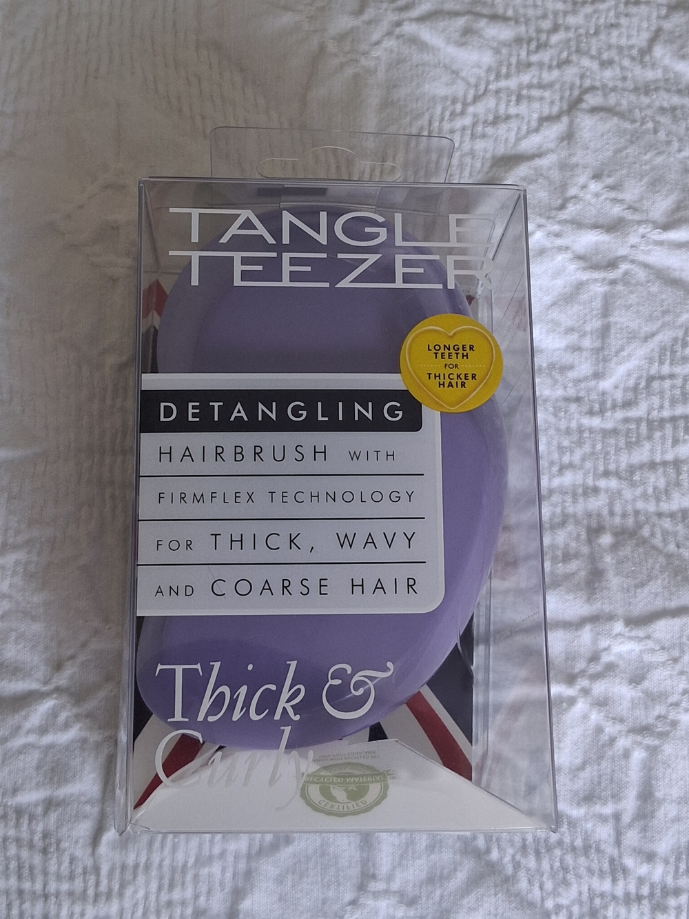 Tangle Teezer Thick & Curly Detangling Hairbrush — Purple